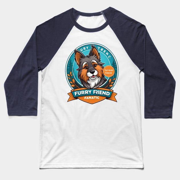 dog Baseball T-Shirt by AOAOCreation